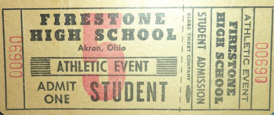 Mark Wisberger still has his ticket from when the Harlem Globetrotters played at Firestone High School in 1968.