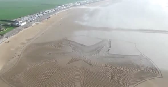 524ft starfish wows walkers on Somerset beach