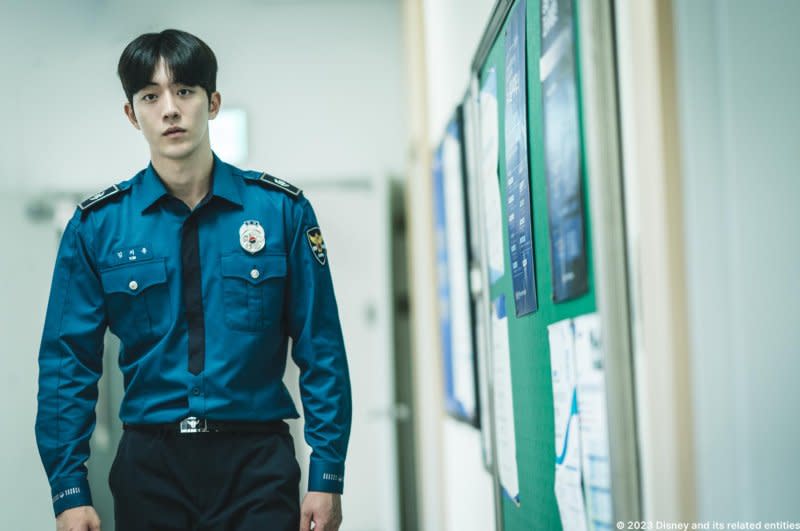 Nam Joo-hyuk stars as Ji-yong, a police academy student by day and brutal crime fighter by night, in the new Disney+ series "Vigilante," which began streaming Wednesday. Photo courtesy of Disney+
