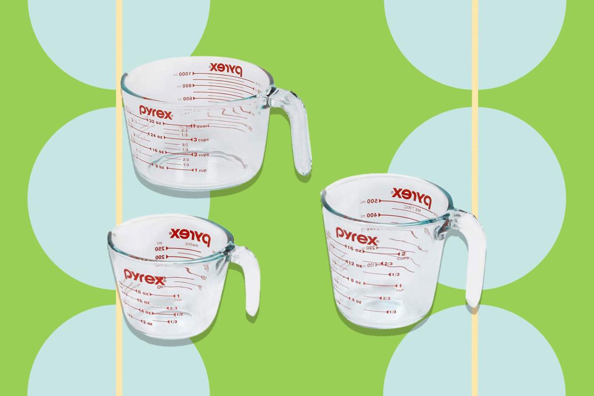 Pyrex 3-Piece Measuring Cup Set, Clear