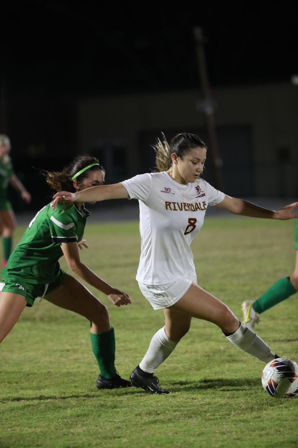 Fort Myers hosts Riverdale in the 6A District 12 girls soccer championship on Tuesday, Jan. 31, 2023, at Fort Myers High School. Riverdale won 2-1.