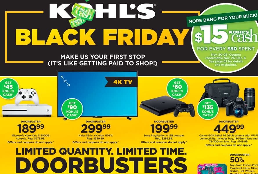 Kohl’s has a heck of a lot of deals this Black Friday.