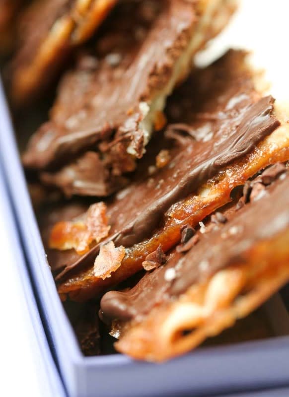 <p>David Lebovitz</p><p>Legendary food blogger and former pastry chef David Lebovitz nicknamed this stuff matzoh crack. One taste, and you’ll see why.</p><p><strong>Get the recipe: <a href="https://www.davidlebovitz.com/chocolatecovere/" rel="nofollow noopener" target="_blank" data-ylk="slk:Caramelized Matzoh Crunch;elm:context_link;itc:0;sec:content-canvas" class="link ">Caramelized Matzoh Crunch</a></strong></p>