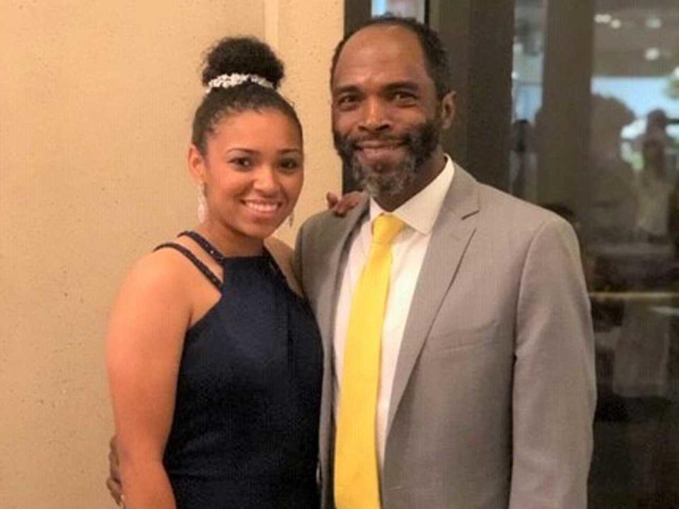 Aniah with her father, Elijah Blanchard Sr., who remained a strong presence throughout her life.  / Credit: Angela Harris