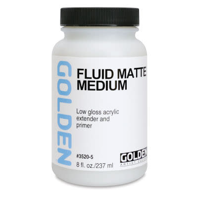 Liquitex Basics Acrylic Mediums - Matte Fluid Medium, 250ml