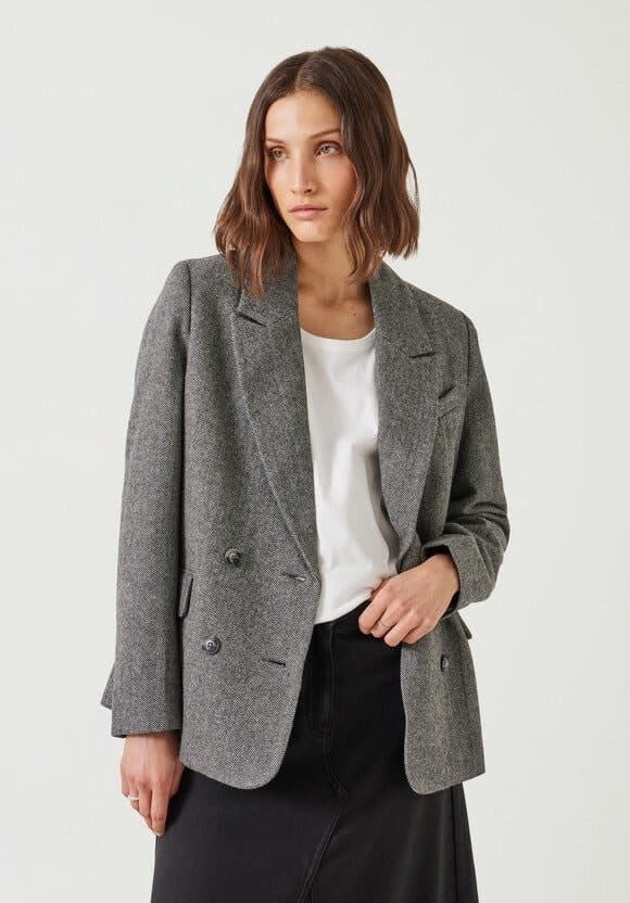 An over-sized blazer is a wardrobe staple for autumn/winter