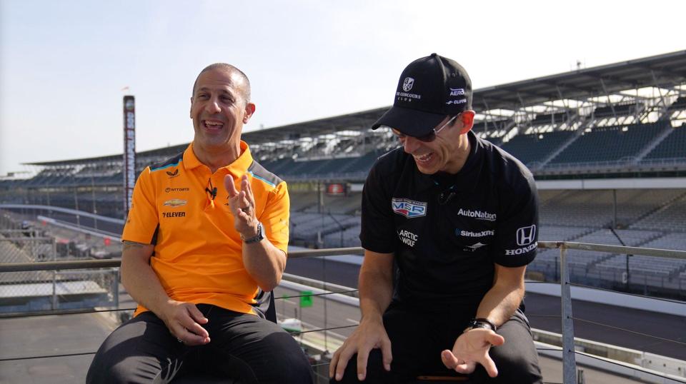 Tony Kanaan and Helio Castroneves share their story of growing up together to motor sports insider Nathan Brown.