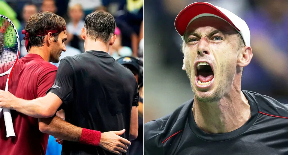 Seen here, John Millman beating Roger Federer at the 2018 US Open. 