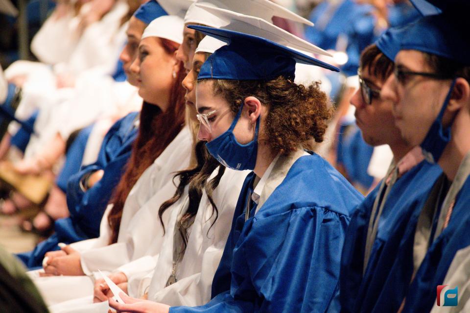 Seniors at Matanzas High School in Daytona Beach, Fla., found personal notes from their principal on each of their seats so they could read them before receiving their diplomas.