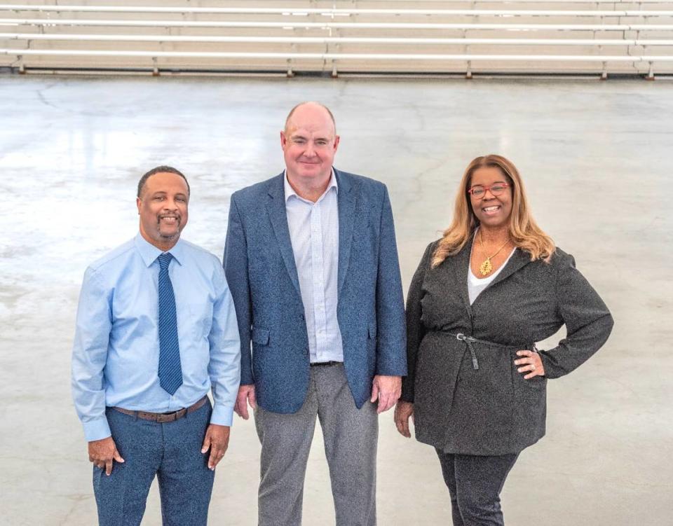 The Star’s top leadership team, from left: Andale Gross, managing editor; Greg Farmer, executive editor; and Yvette Walker, vice president and editorial page editor.