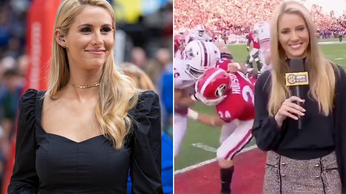 Laura Rutledge: Football player's hilarious pick-up line after wiping ...