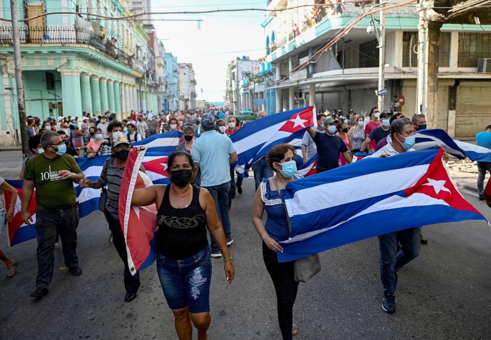 Photos From Inside Cuba Show the Intensity of Protests in Havana and Beyond