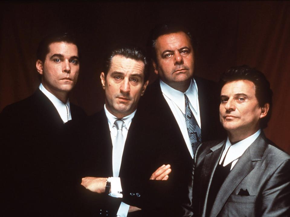 Ray Liotta, Robert De Niro, Paul Sorvino and Joe Pesci star in ‘Goodfellas’ (Warner Bros)