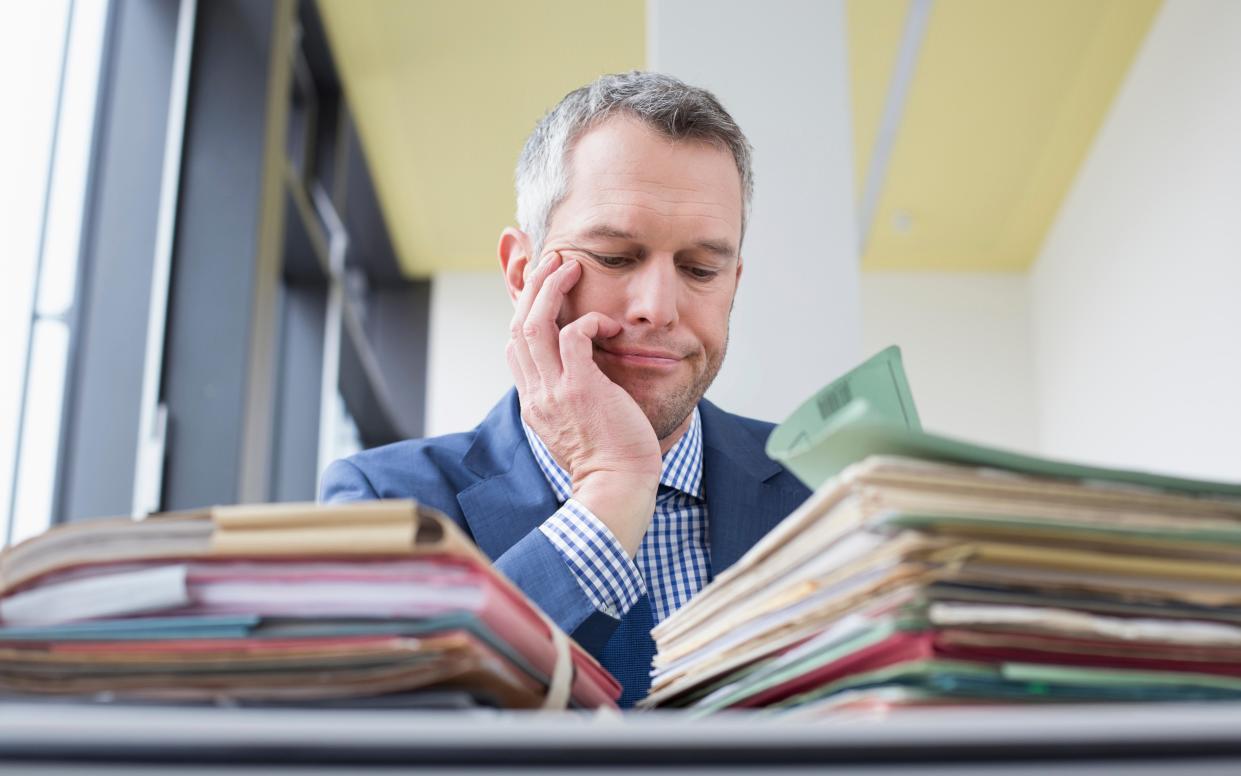 The Puzzled Executive was too focused on pay (posed by model) - Credit: MITO images / Alamy Stock Photo