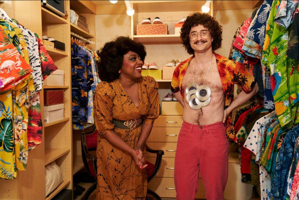 <div class="inline-image__caption"><p>Quinta Brunson as Oprah Winfrey and Daniel Radcliffe as “Weird Al” Yankovic</p></div> <div class="inline-image__credit">Courtesy of Roku</div>