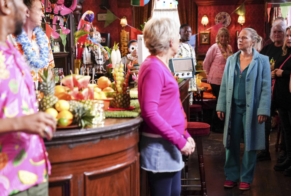 EastEnders,18-01-2023,6631,Mitch Baker (ROGER GRIFFITHS);Alfie Moon (SHANE RICHIE);Jean Slater (GILLIAN WRIGHT);Linda Carter (KELLIE BRIGHT),***EMBARGOED TILL 10TH JANUARY 2023***, BBC, Jack Barnes/Kieron McCarron