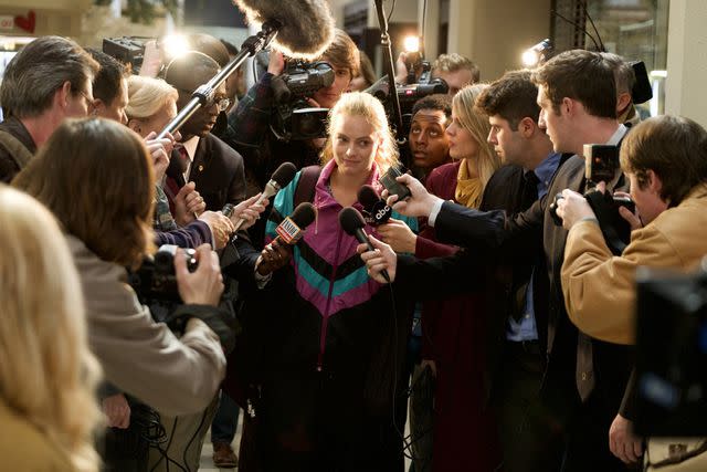 <p>Moviestore/Shutterstock</p> Margo Robbie (center) in 'I, Tonya,' 2017