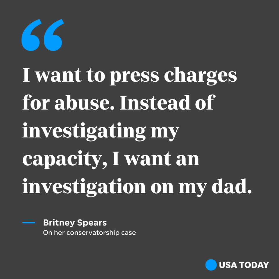 Pop star Britney Spears spoke at her conservatorship hearing on July 14, 2021.