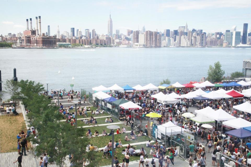 Smorgasburg on the waterfront in Williamsburg: Alexander Thompson/NYC & Company