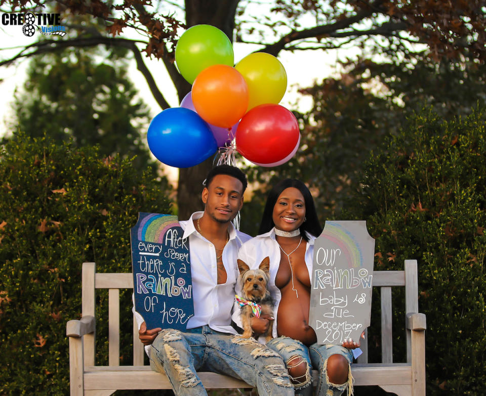 After two miscarriages, the couple celebrate their rainbow baby. (Photo: <a href="https://www.cre8tivevision.com/" rel="nofollow noopener" target="_blank" data-ylk="slk:Rob Morton;elm:context_link;itc:0;sec:content-canvas" class="link ">Rob Morton</a>)