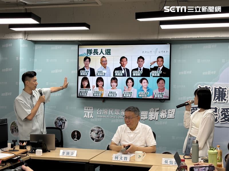 柯文哲出席「按下F5，讓台灣更新」台灣民眾黨5週年黨慶宣傳記者會。（圖／記者許皓婷攝影）