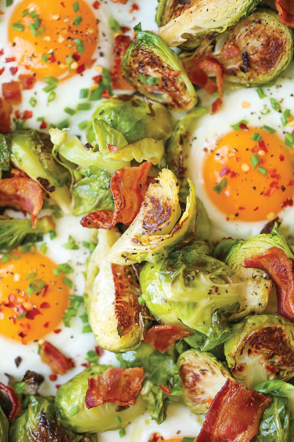 Brussels Sprouts, Eggs, and Bacon