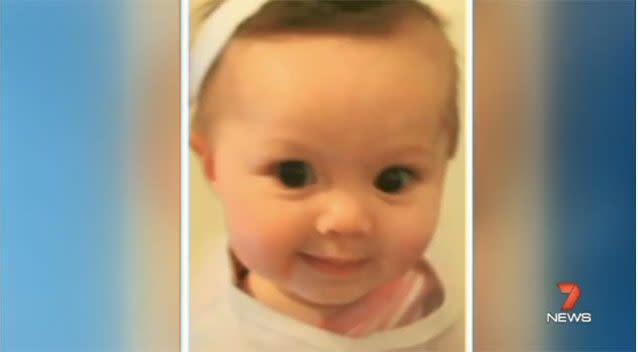 The inquest heard baby Chloe would have been shaken and thrown with force at a wall or furniture. Picture: 7 News