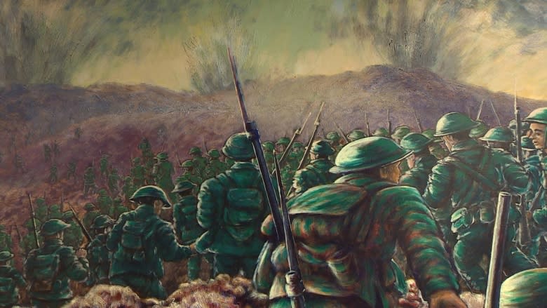 Here's your first look at Vimy Ridge anniversary painting in Sussex