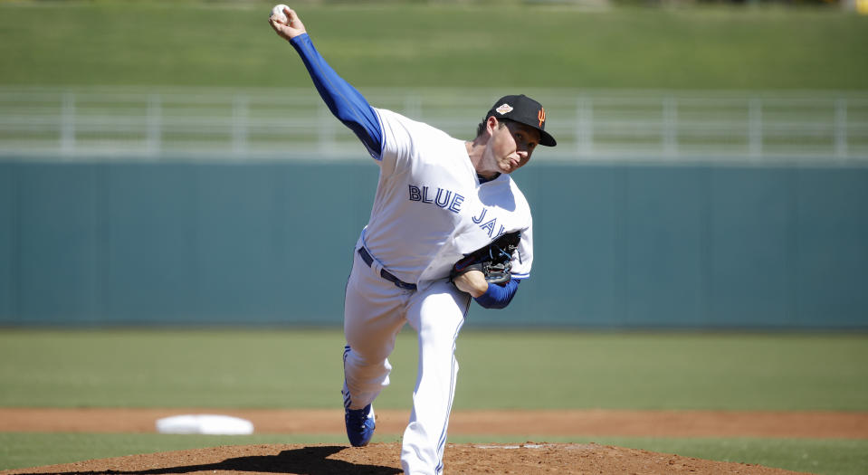 Fact: Nate Pearson, a highly-touted pitching prospect with the Toronto Blue Jays, can throw the ball very, very hard. (Photo by Joe Robbins/Getty Images)