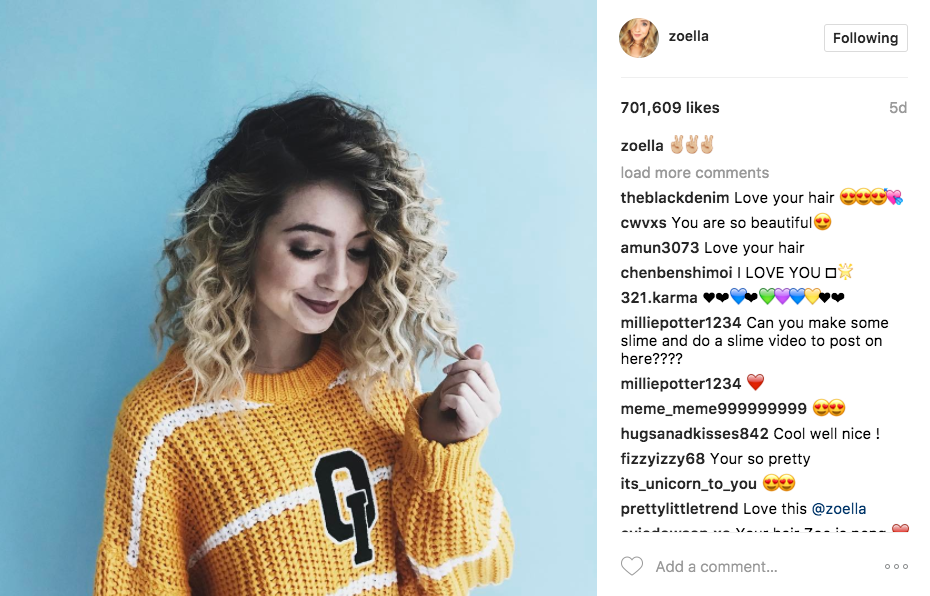 Zoella, la Youtubeuse beauté la plus influente