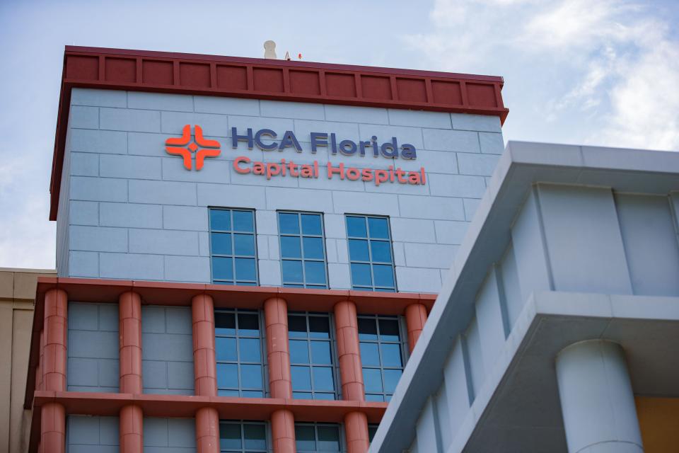Capital Regional Medical Center unveiled a new sign after changing its name to HCA Florida Capital, Thursday, March 3, 2022.