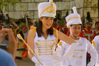 Bea Alonzo joins a summer parade for the summer station ID. (photo courtesy of ABS-CBN)