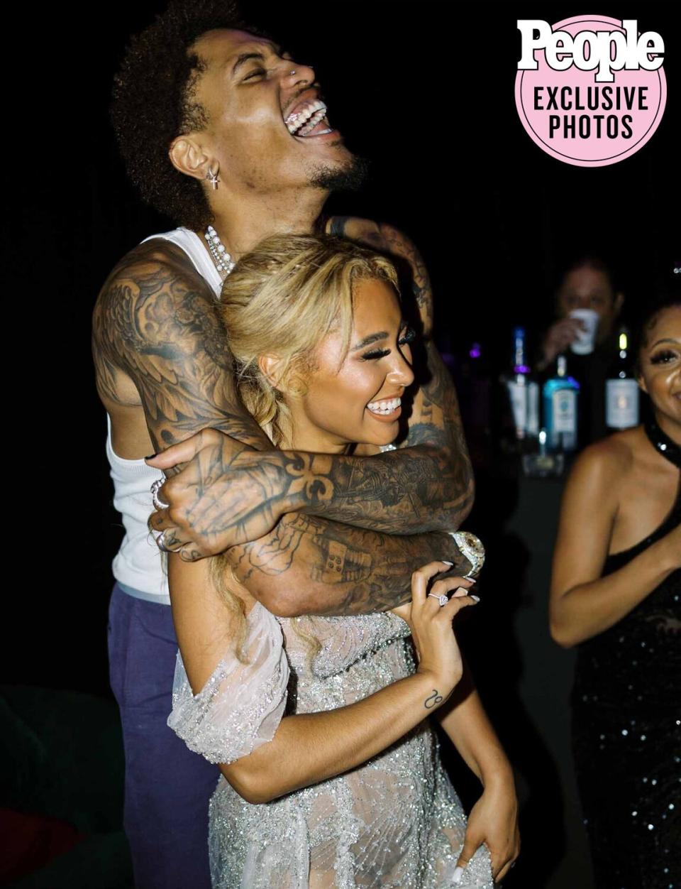 NBA star Kelly Oubre Jr wedding photos exclusive