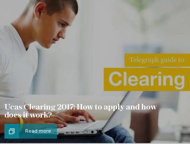 Ucas Clearing 2017: How to apply and how does it work?