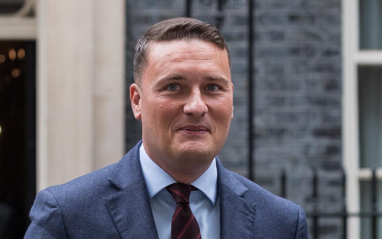 Wes Streeting leaves Downing Street after attending the weekly Cabinet meeting in London