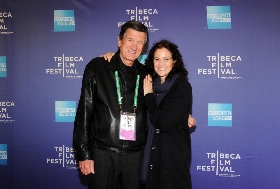 NEW YORK, NY - APRIL 28: Director John Badham and actress Ally Sheedy attend Tribeca Talks: 