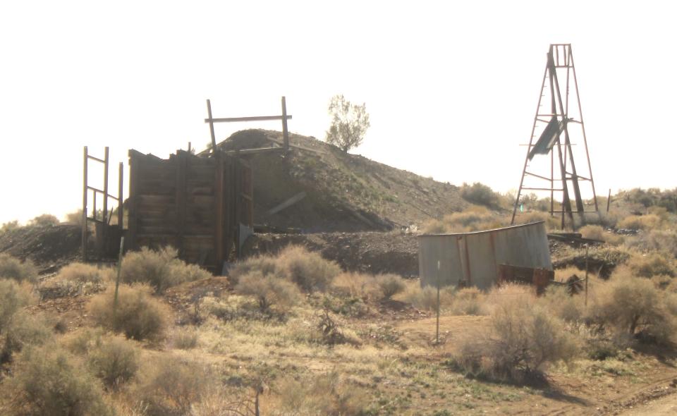One of many retired mines in the area of Randsburg, as seen on 02/15/24. Tourists should always practice safety when around such places to avoid possible injuries.