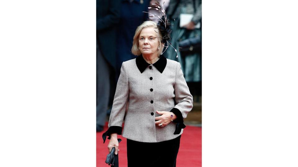 Katharine, Duchess of Kent in a grey outfit