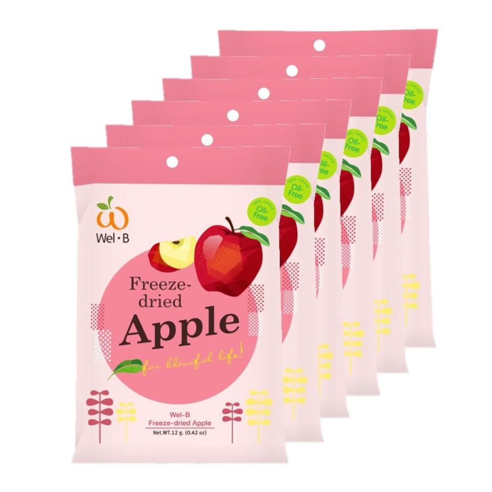 WelB Freeze Dried Fruits in pack of 6 - Apple. (Photo: Lazada SG)