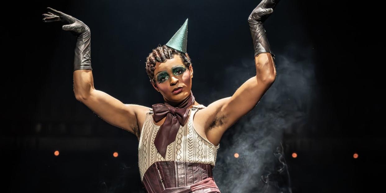 layton williams as the emcee, cabaret