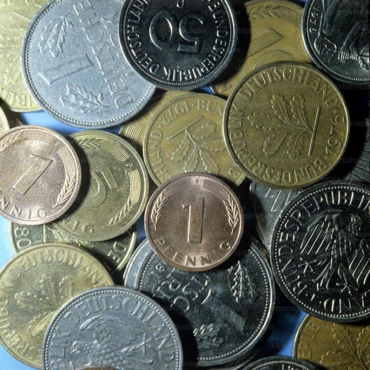 Manche Münzen aus D-Mark-Zeiten sind ziemlich wertvoll. (Bild: ddp images)