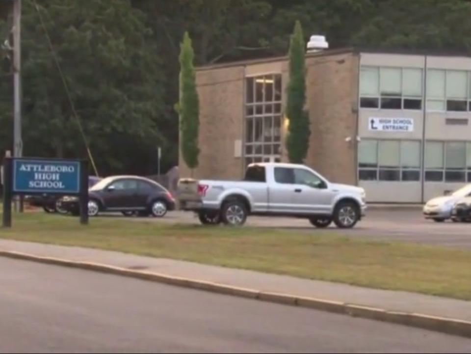 Attleboro High School had to quarantine at least 30 students after a student with coronavirus turned up to class ((CBS Boston))