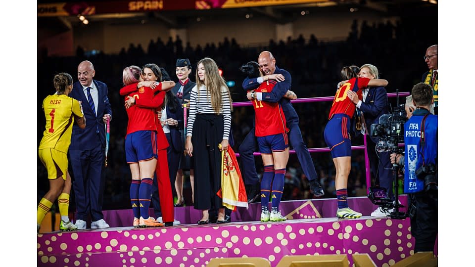 Foto 3 distribuida por la RFEF en defensa de su presidente Luis Rubiales sobre sus declaraciones que han sido desmentidas por Jennifer Hermoso.