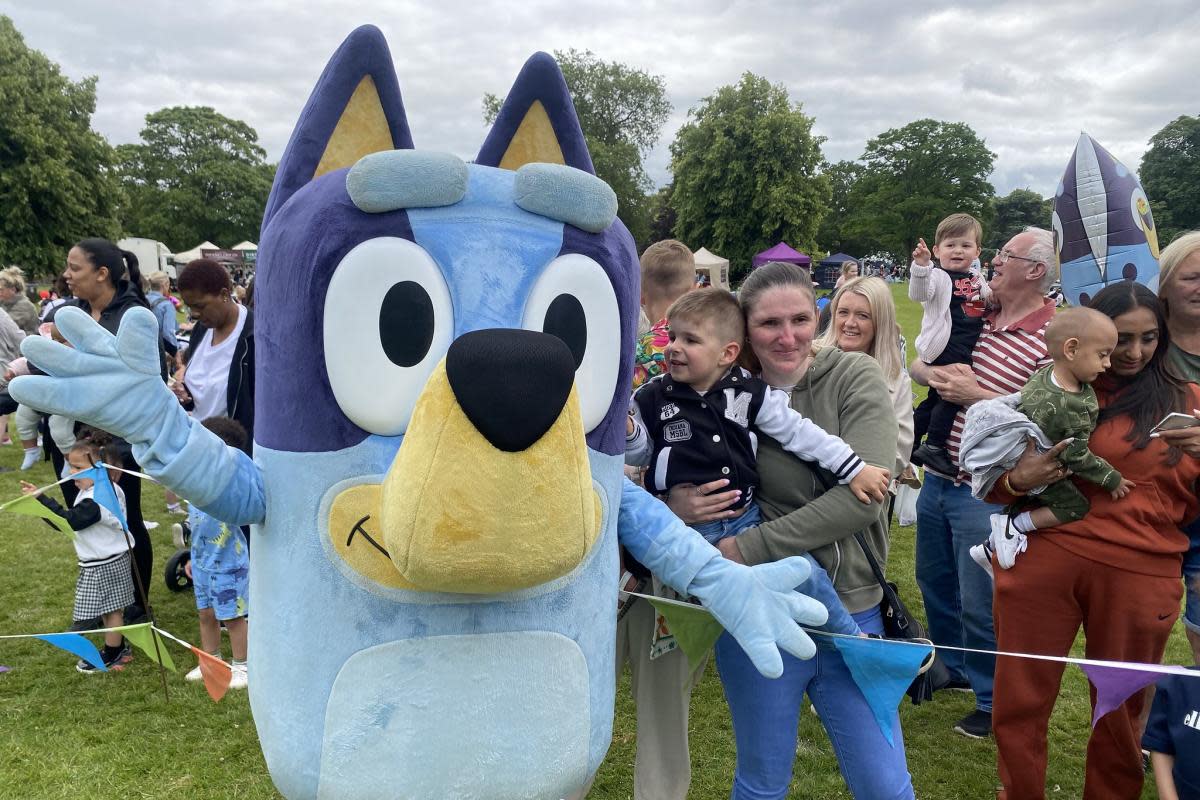 Bluey entertains the crowds at Under 5s Day <i>(Image: Dudley Council)</i>