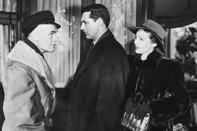 <p>Everett</p> James Gleason, Cary Grant, and Loretta Young in 'The Bishop's Wife'