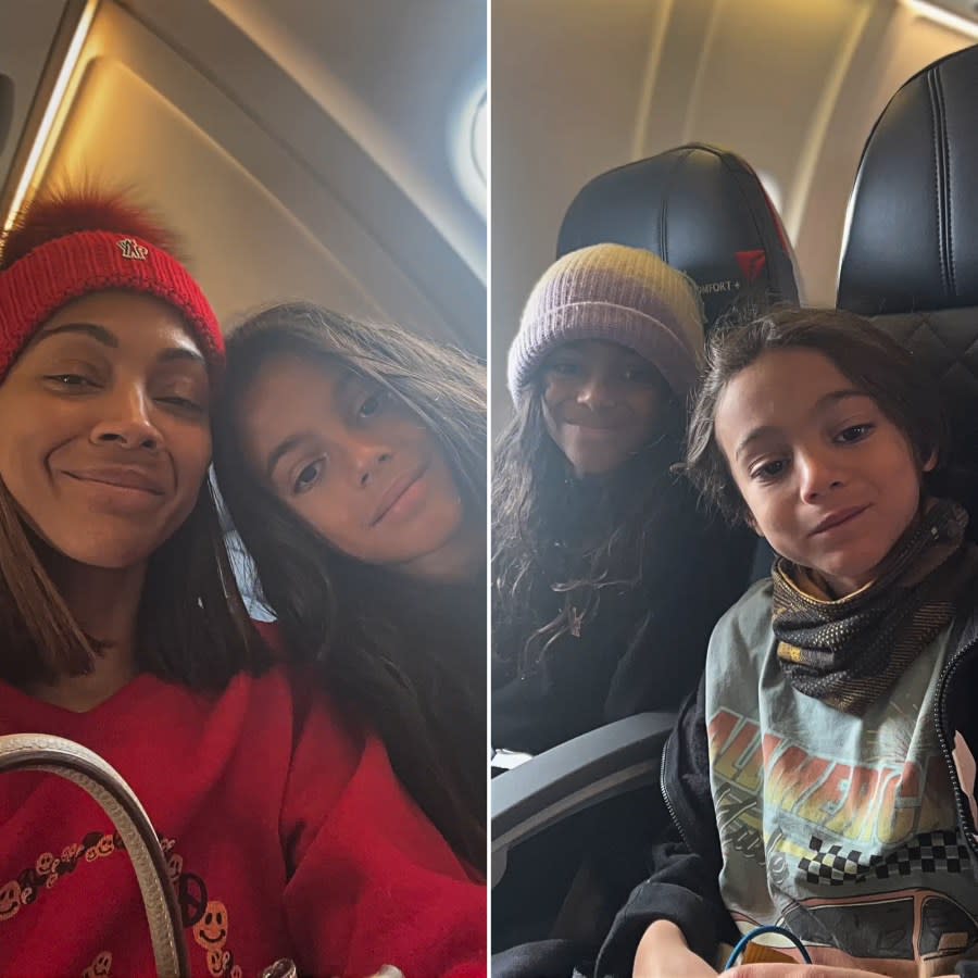 Zoe Saldana Shares Rare Pics of Her Three Sons All Grown Up