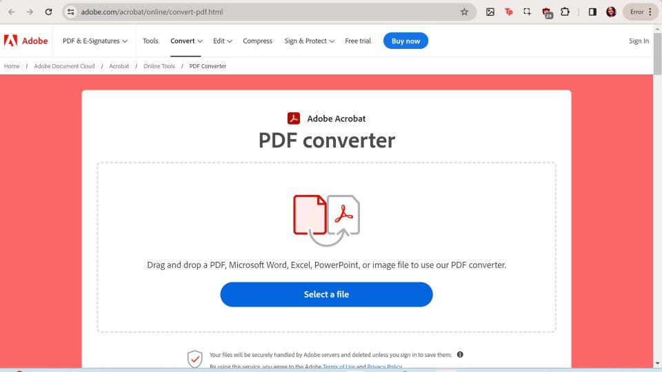 adobe pdf converter