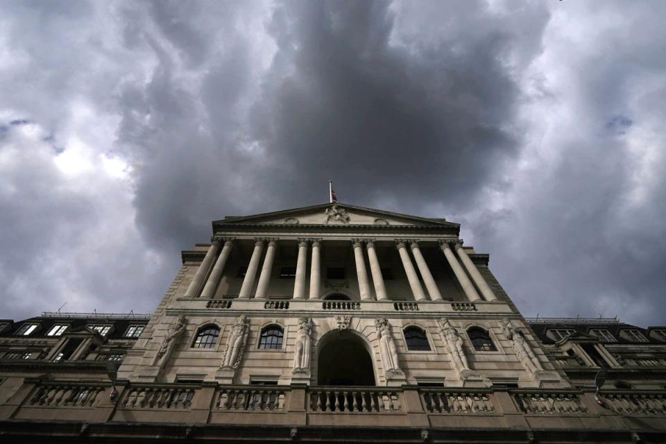 The average salary at the BOE is £62,000 and almost 430 people got an extra payment of £10,000 (Yui Mok/PA) (PA Wire)