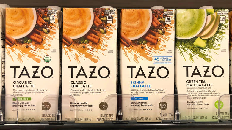 Tazo chai concentates