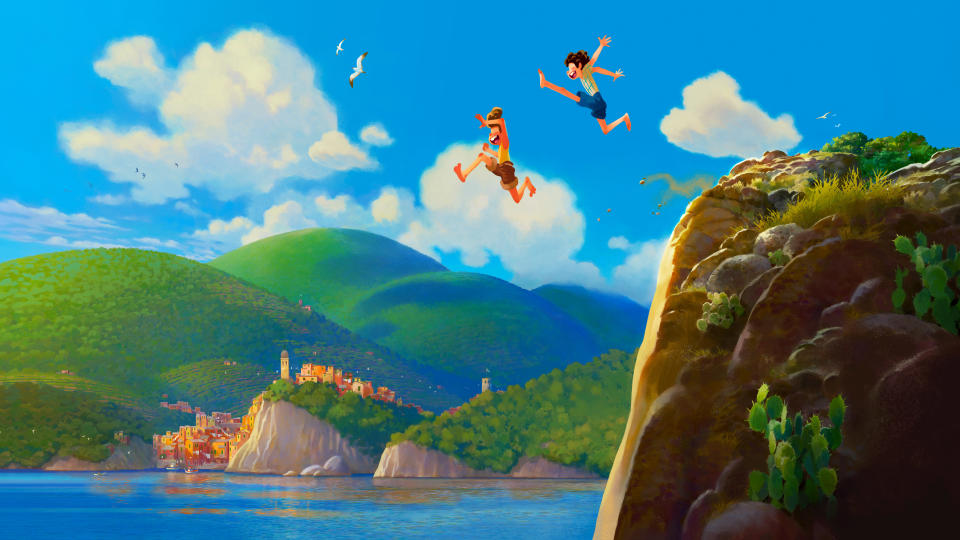 Pixar’s next big adventure is a coming-of-age tale set on the Italian Riviera, with added sea monsters. It’s the feature directorial debut of Enrico Casarosa, who previously made the <em>La Luna</em> short which was packaged with the release of <em>Brave</em>. A Pixar spin on <em>Call Me By Your Name</em>? Sounds like a lot of fun. (Credit: Pixar/Disney)